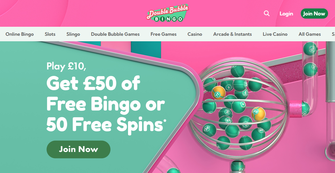 Double Bubble Bingo Casino Desktop screenshot